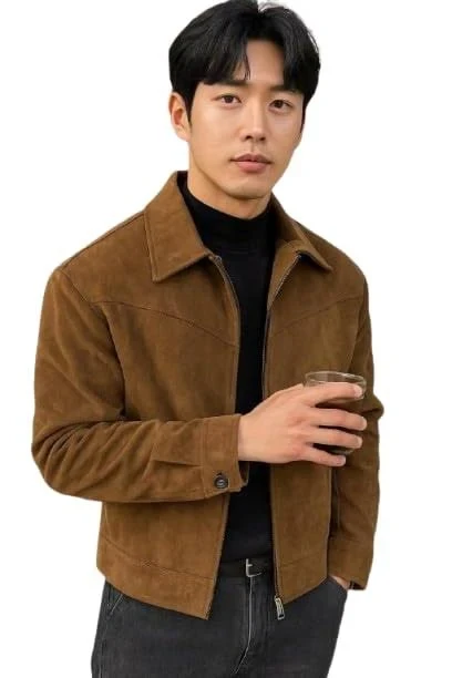 Suede Biker Jacket