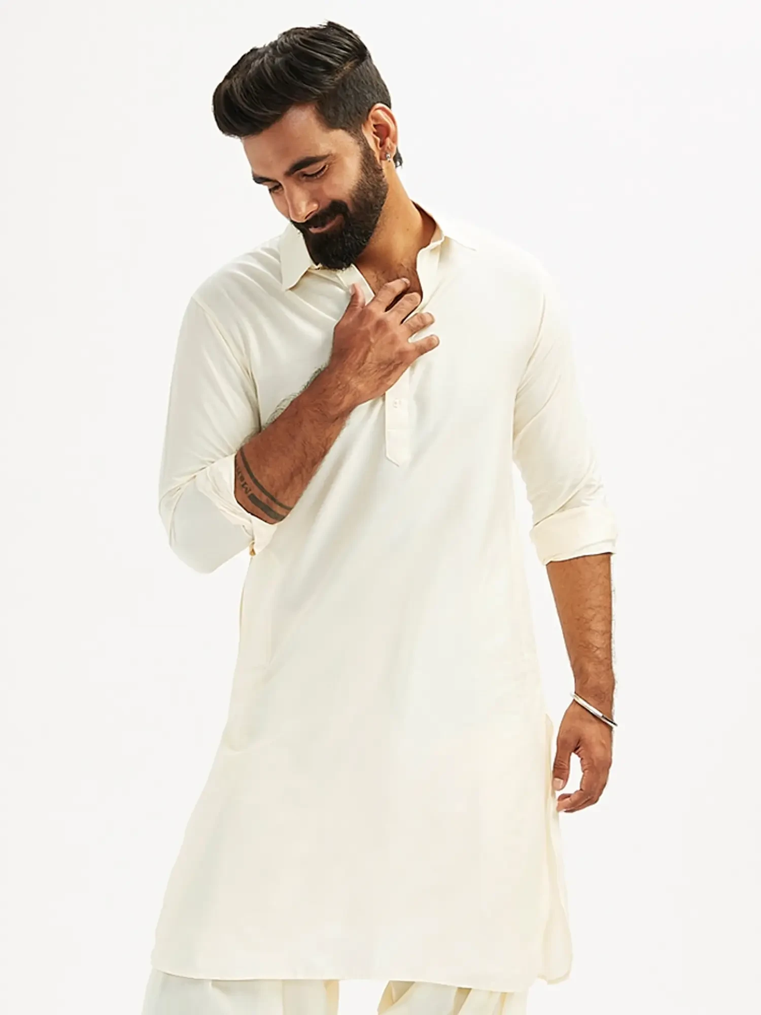 A-Line Pathani Kurta