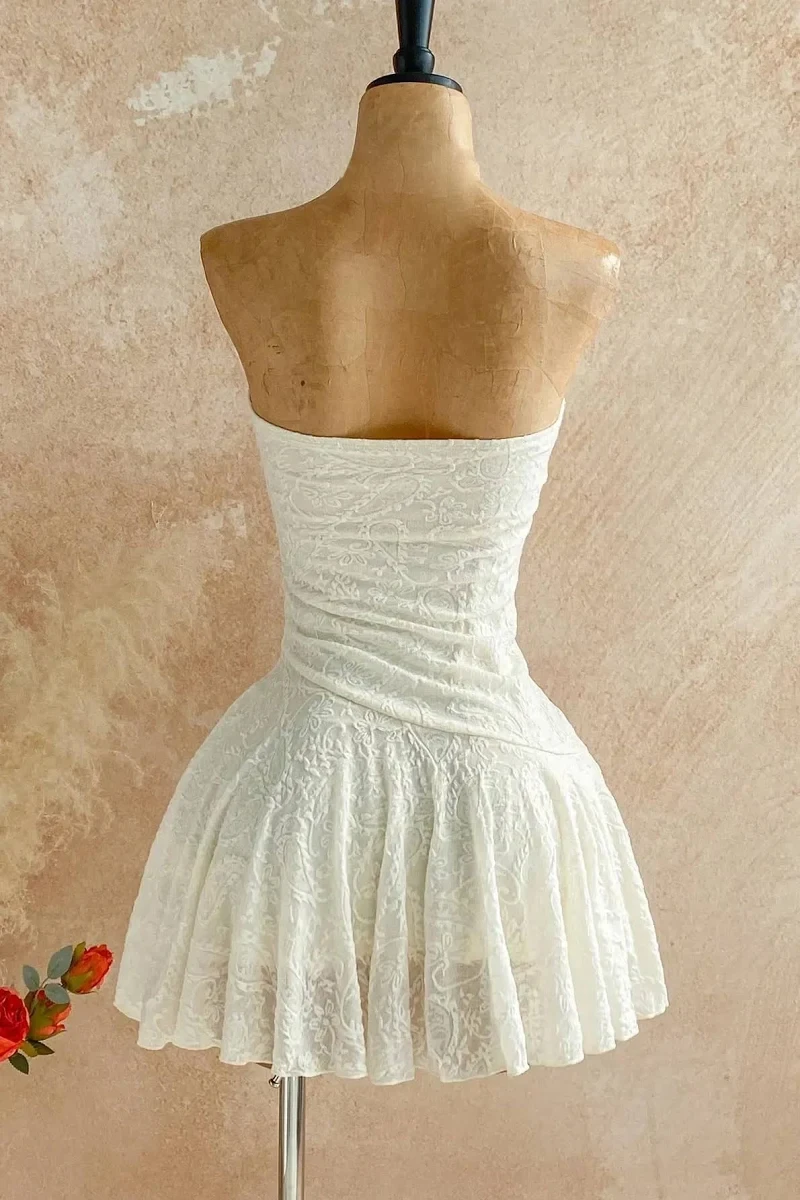 Ruffle Hem Mini Dress