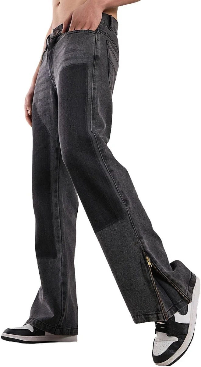 Patchwork Denim Jeans