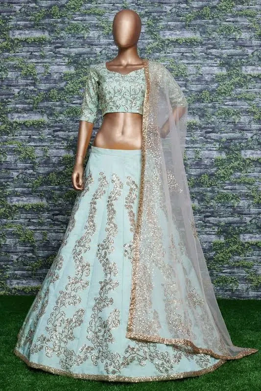 Mint Green Lehenga Choli