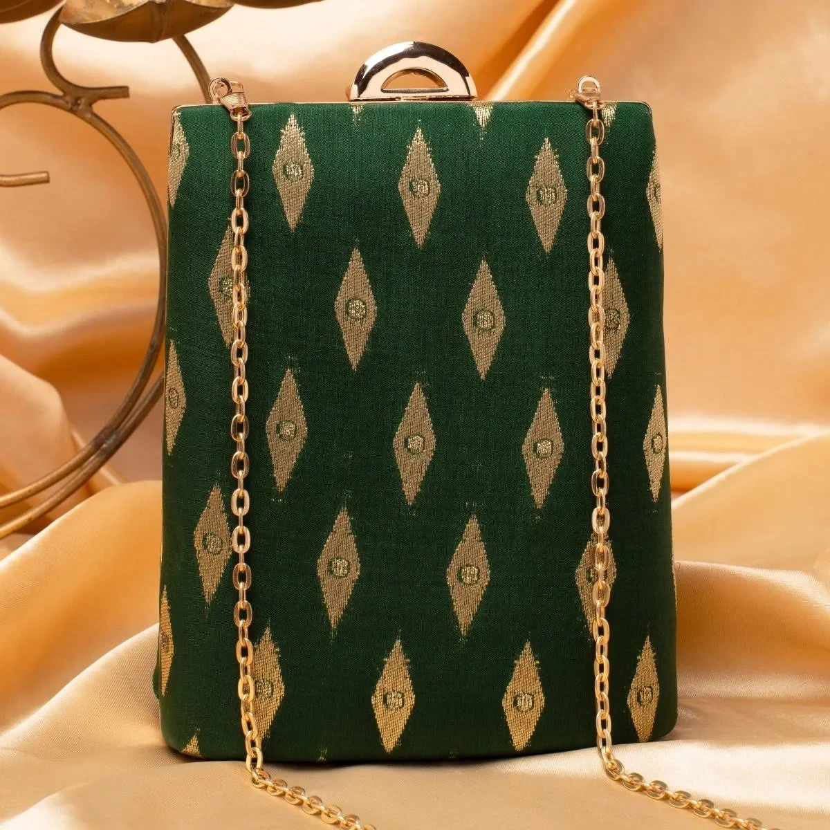 Floral Brocade Clutch