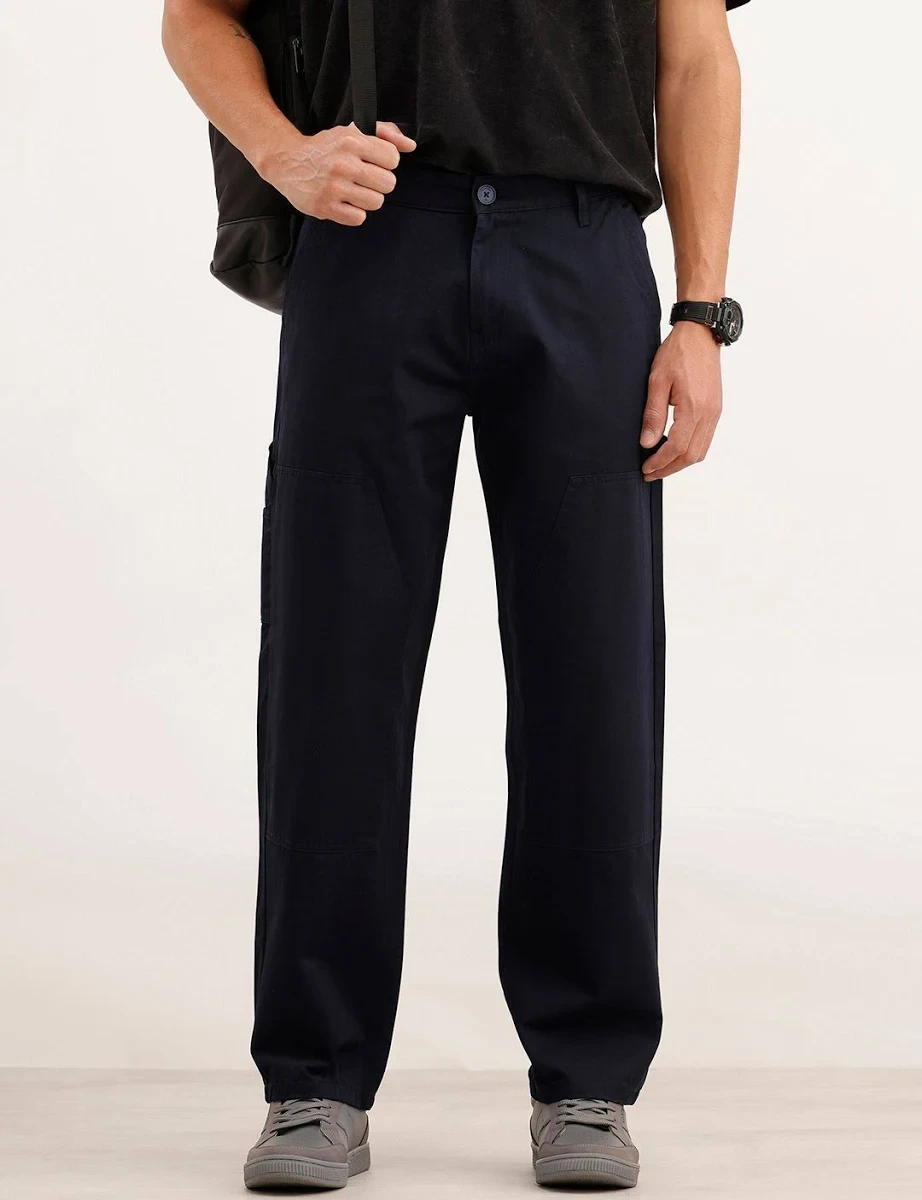 Regular Fit Navy Chinos