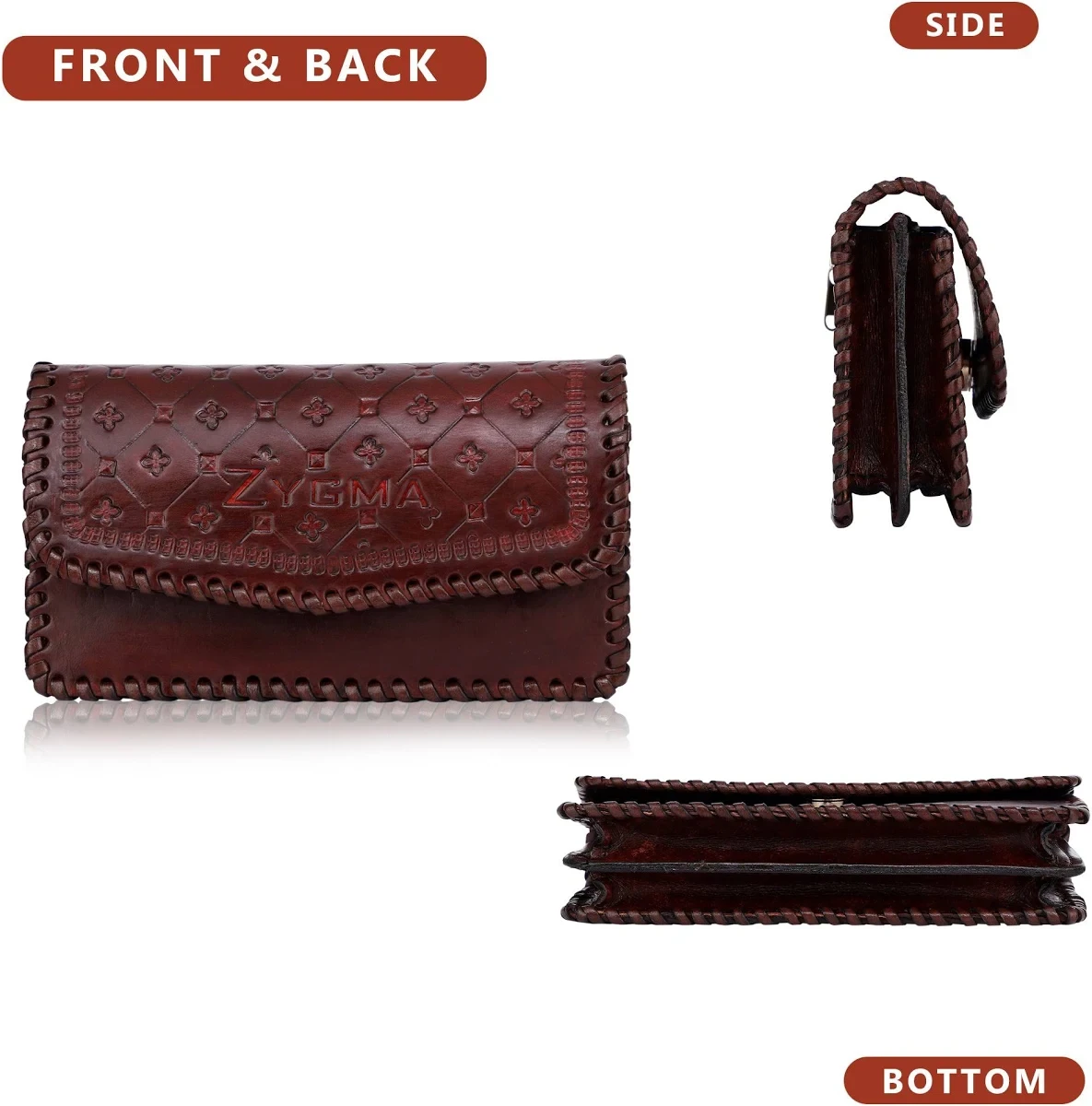 Classic Leather Clutch Purse