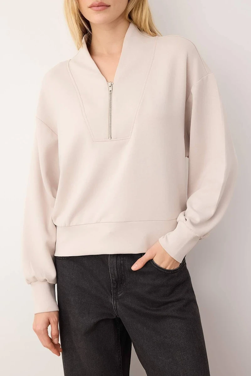 Women Half-Zip Sweatshirt
